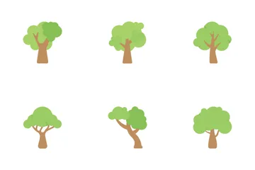 Trees Flat Icons  Icon Pack