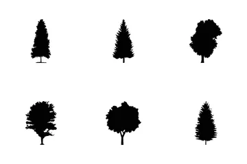 Trees Glyph 1 Icon Pack