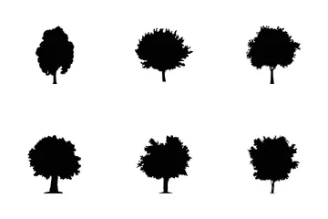 Trees Glyph 3 Icon Pack