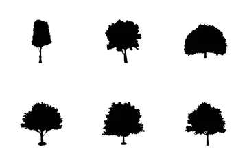 Trees Glyph Icon Pack