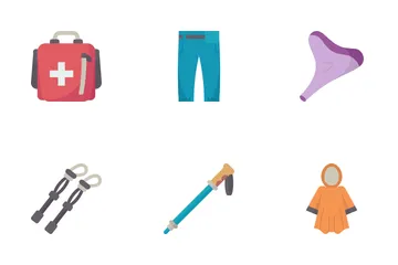 Trekking Gear Icon Pack