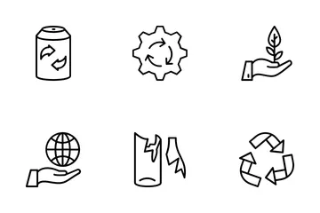 Triagem de Resíduos Icon Pack
