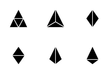 Triângulo Geométrico Pacote de Ícones