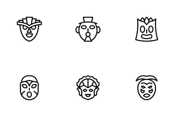 Tribal Mask Icon Pack