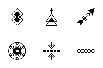 Tribal Vector Icons 4 Icon Pack