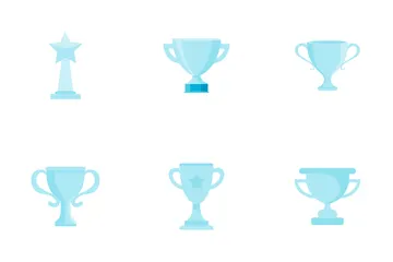 Trophäe und Schild Symbolpack