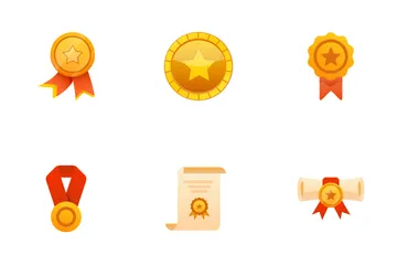 Trophy And Badges Icon Pack