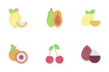 Tropical Fruits Icon Pack