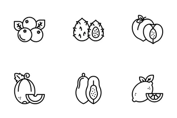 Tropical Fruits Icon Pack