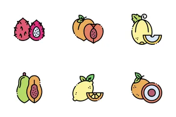 Tropical Fruits Icon Pack