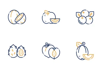 Tropical Fruits Icon Pack