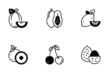 Tropical Fruits Icon Pack