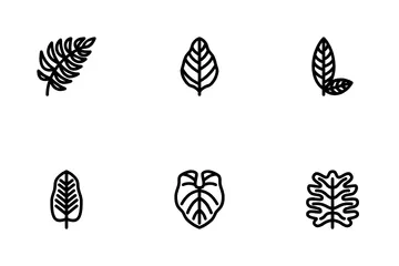 Tropical Leaves Icon Pack