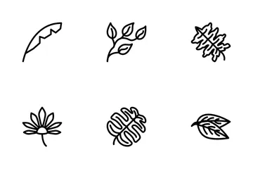 Tropical Leaves Icon Pack