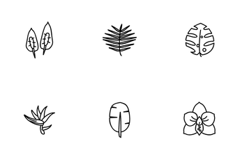 Tropical Plants Icon Pack