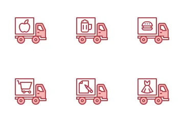 Truck Delivery Icon Pack