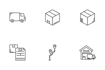 Truck Delivery Icon Pack