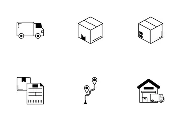 Truck Delivery Icon Pack