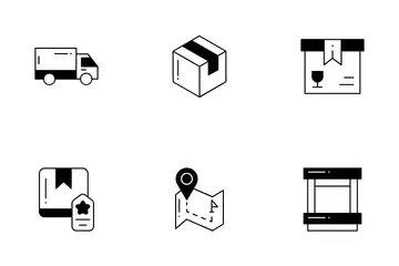 Truck Delivery Icon Pack