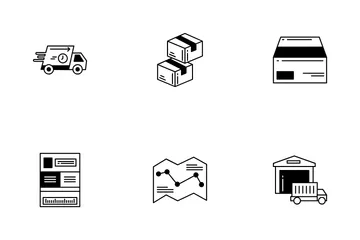 Truck Delivery Icon Pack
