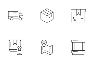 Truck Delivery Icon Pack