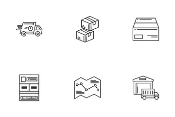 Truck Delivery Icon Pack