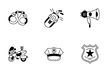 Trucs de police Icon Pack