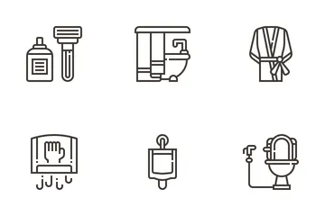 Trucs de salle de bain Pack d'Icônes