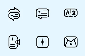 Tu as un chatbot Pack d'Icônes