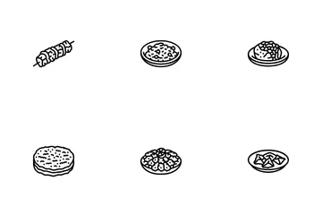 Turkish Cuisine Food Meal Icon Pack