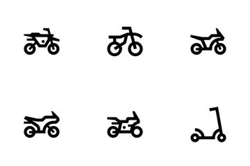 Two-wheeled Vehicles Icon Pack