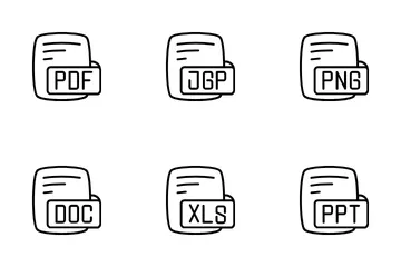 Type de fichier Pack d'Icônes