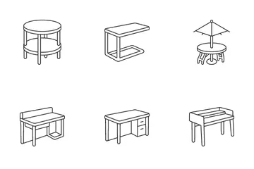 Type Of Table Icon Pack