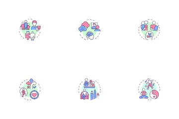 Types de psychothérapie Pack d'Icônes