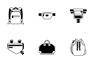 Types Of Bags Icon Pack
