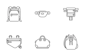 Types Of Bags Icon Pack