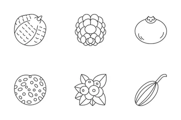 Types Of Berries Icon Pack