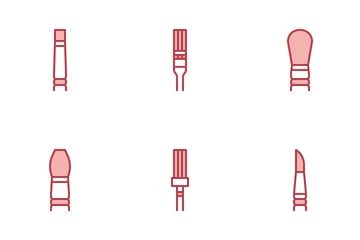 Types Of Brushes Icon Pack
