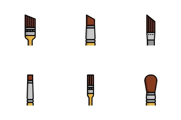 Types Of Brushes Icon Pack