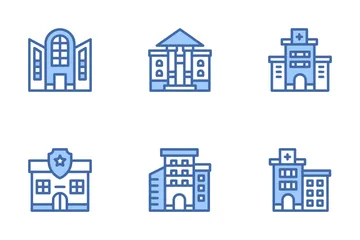 Types Of Building Icon Pack