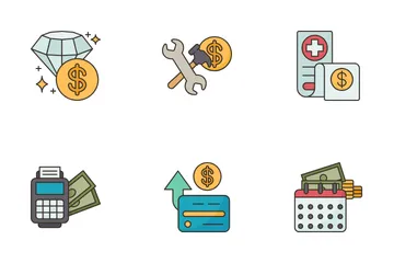 Types Of Debt Icon Pack