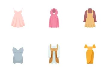 Types Of Dresses Icon Pack