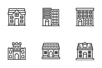 Types Of Houses Icon Pack