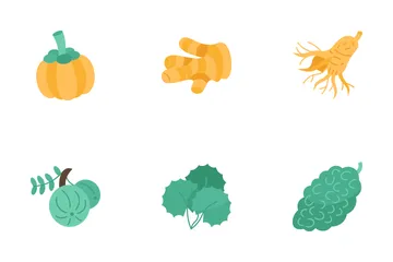 Types Of Medicinal Plants Icon Pack