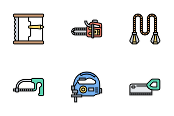 Types Of Saws Icon Pack