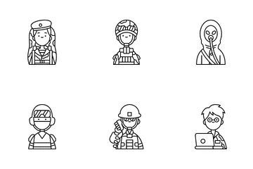 Types Of Soldier And Military Forces Icon Pack