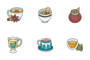 Types Of Tea Icon Pack