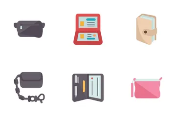 Types Of Wallets Icon Pack