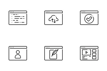 Types Of Website Icon Pack