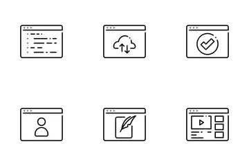 Types Of Website Icon Pack